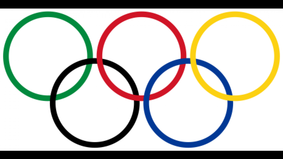 Figure 1: The Olympic Rings according a color palette found by studying all the world’s flags